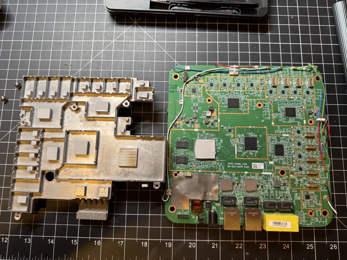 W1700K mainboard, bare, with the heatsink removed