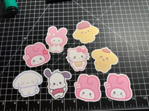 Adorable Kawaii Animal Sticker Set - Cute Japanese Style Characters for Scrapbooking, Journals, and Crafting - Lot of 9 Stickers