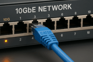 Running Cat5E cable in 10GbE Network