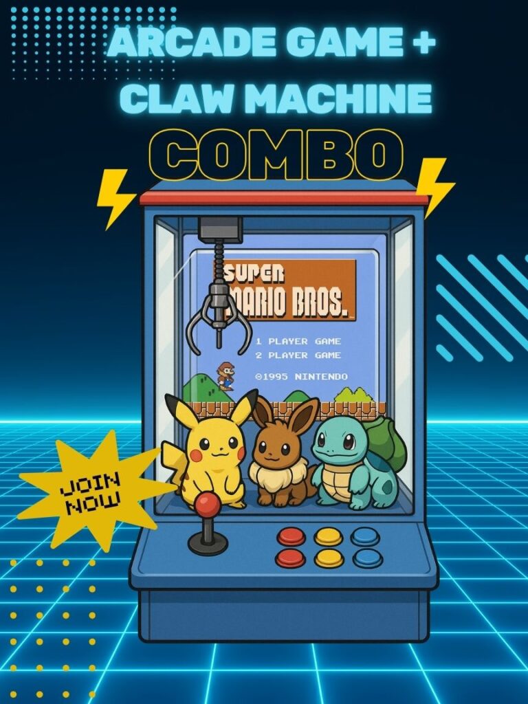 Arcade game and Claw Machine Combo